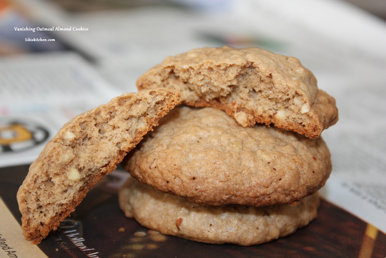 Vanishing Oatmeal Almond Cookies
